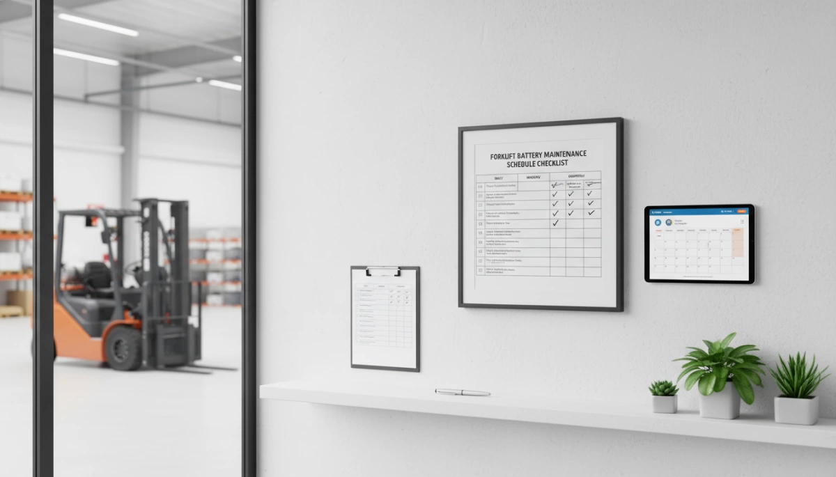 Forklift Battery Maintenance Schedule Checklist