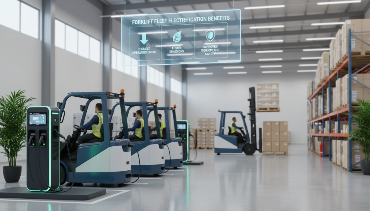 Want to know details of Forklift Fleet Electrification with Lithium Batteries for Higher Uptime and ROI ? Leading supplier - XiCha Part will share knowledge of multi‑shift forklift operations , forklift fleet electrification , lithium-ion forklift batteries for you. Click the link to get more information. image 3 Want to know details of Forklift Fleet Electrification with Lithium Batteries for Higher Uptime and ROI ? Leading supplier - XiCha Part will share knowledge of multi‑shift forklift operations , forklift fleet electrification , lithium-ion forklift batteries for you. Click the link to get more information. image 3