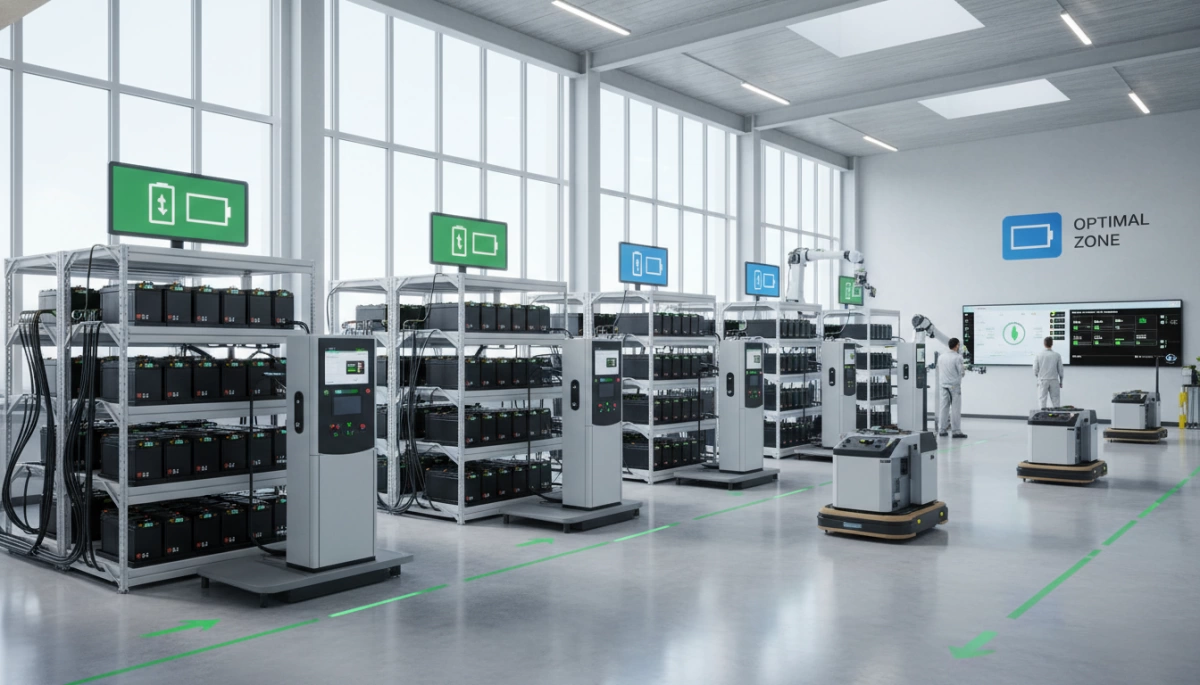 Warehouse Battery Charging Optimization for Multi Shift Operations image 2 Warehouse Battery Charging Optimization for Multi Shift Operations image 2