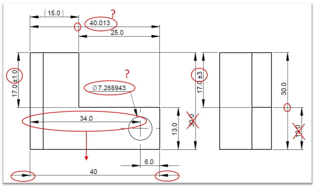 Prevención de errores en dibujo mecánico
