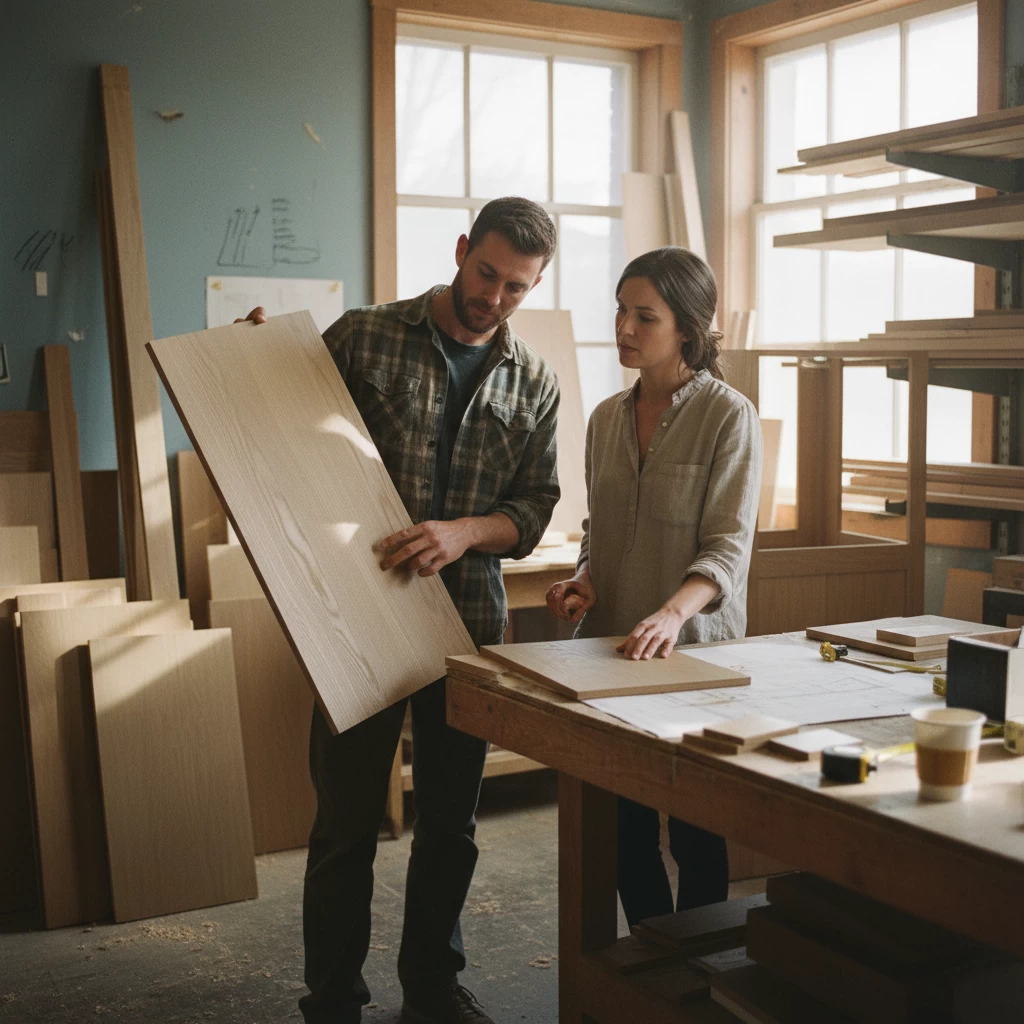 Choosing panels for custom cabinet installation