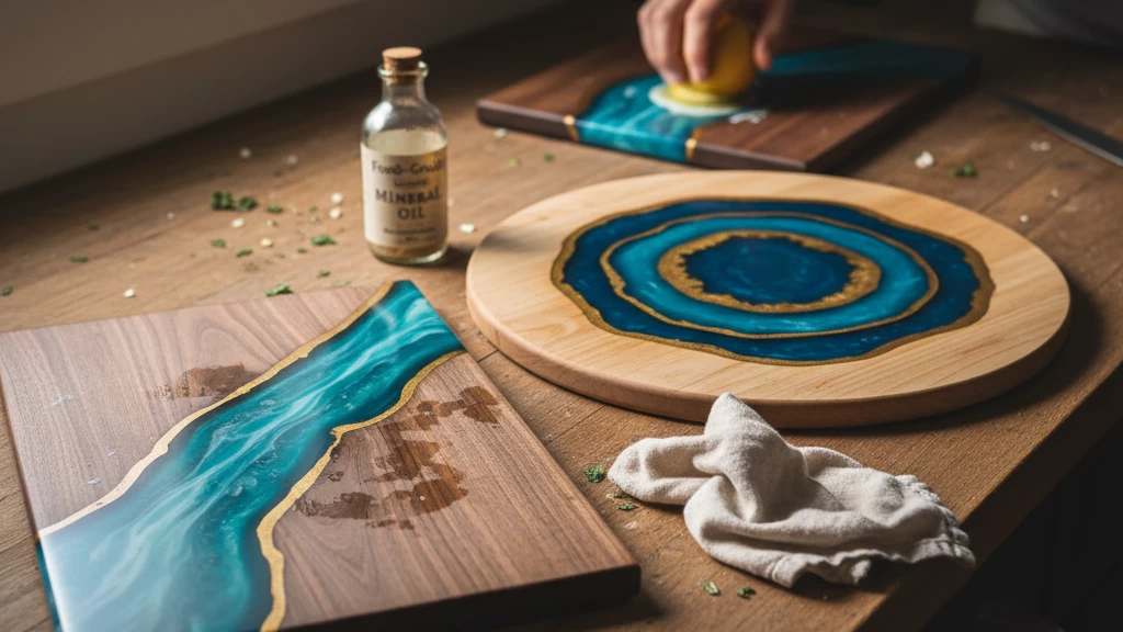 Resin-Inlaid Cutting Boards Safety and Maintenance