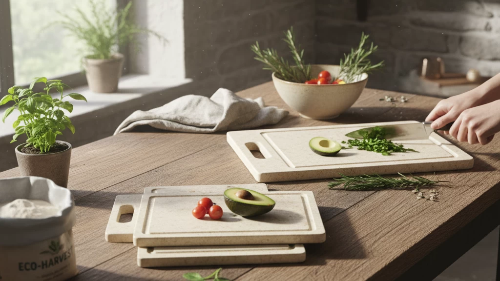 Eco-Friendly Wheat Straw Cutting Boards Marketing