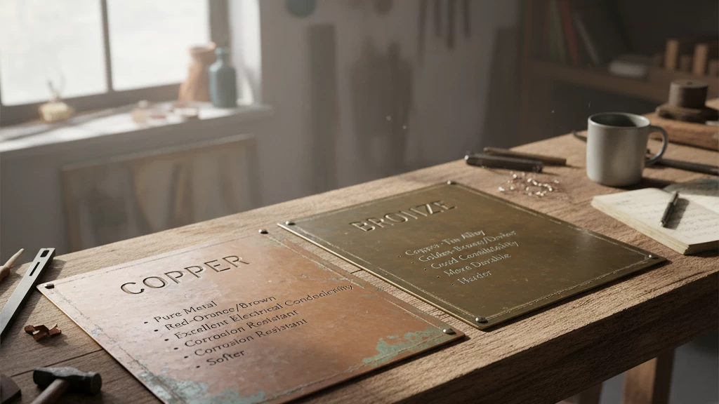 Vergleichstabelle Kupfer vs Bronze