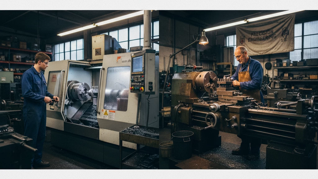 Vergleich zwischen CNC-Drehzentrum und traditionellem Drehbank