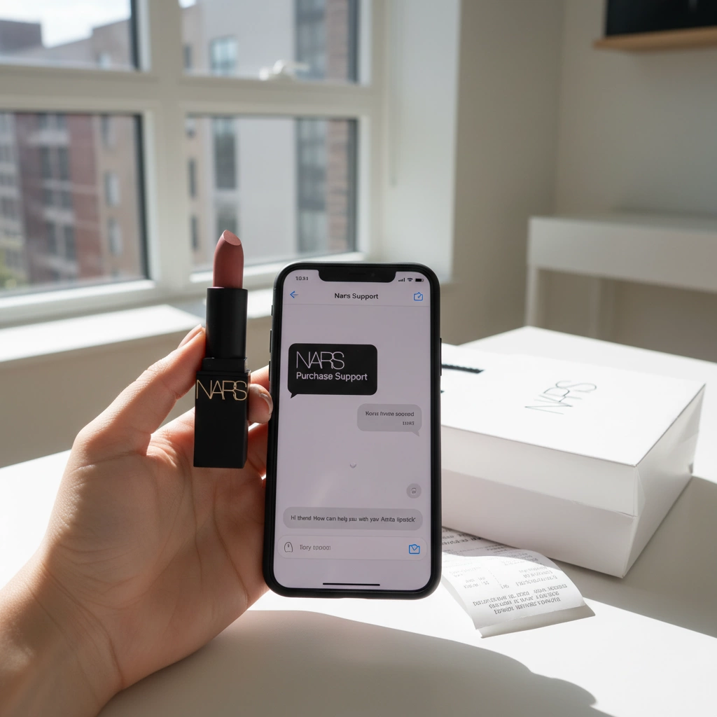 NARS Anita Audacious Lipstick Review Hydrating Satin Rose Nude 4 NARS Anita Lipstick Purchase Support