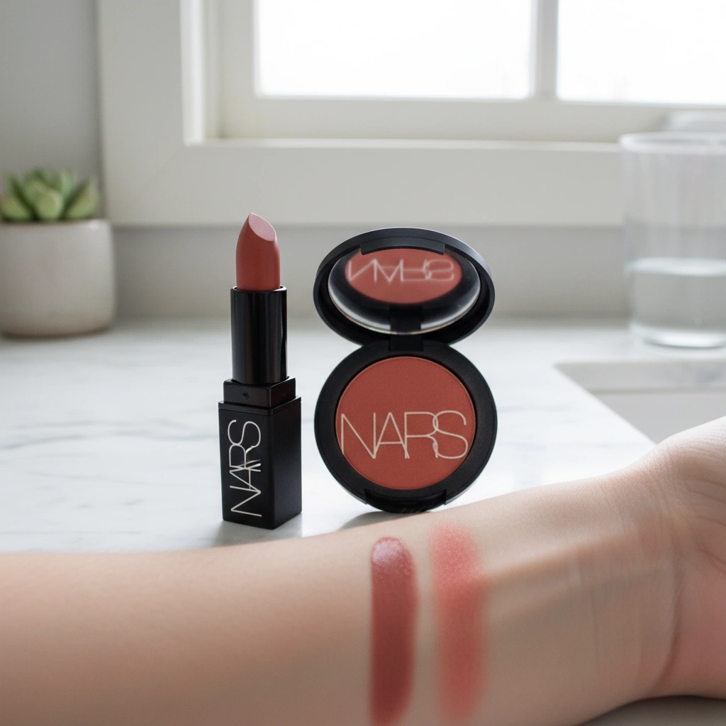 NARS Dolce Vita Sheer Lipstick Dusty Rose MLBB Shade Review 4 nars dolce vita lipstick vs blush differences