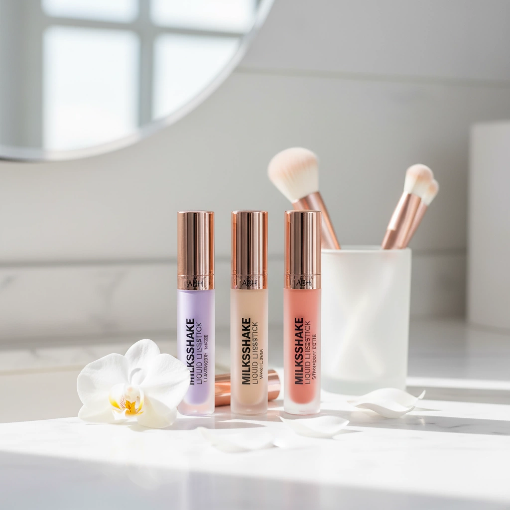 ABH Milkshake Liquid Lipstick Review Long-Lasting Warm Pink Nude 2 ABH Milkshake Liquid Lipstick Set