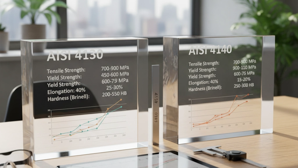 Vergleich der mechanischen Eigenschaften von AISI 4130 vs 4140
