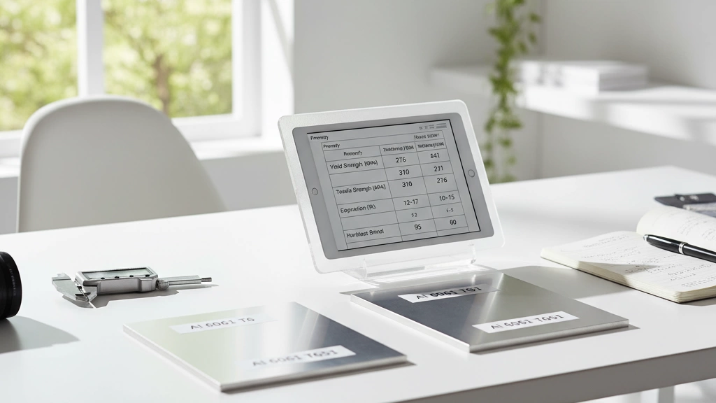 Vergleich der Eigenschaften von Al 6061 T6 und T651