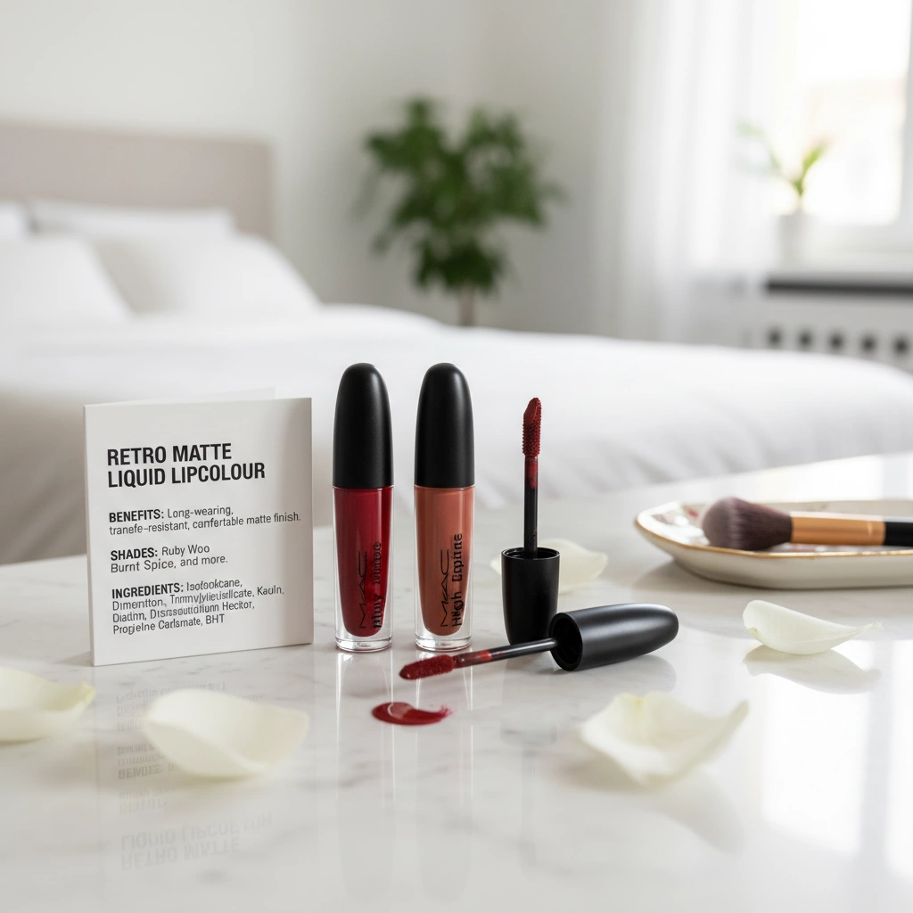 MAC To Matte with Love Retro Matte Liquid Lipcolour Long-Lasting Fuchsia 1 Retro Matte Liquid Lipcolour Benefits Shades Ingredients