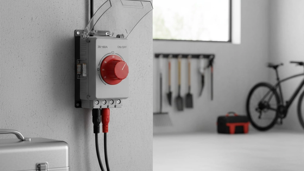 Switch isolator rotary 20-160A with MC4 compatible