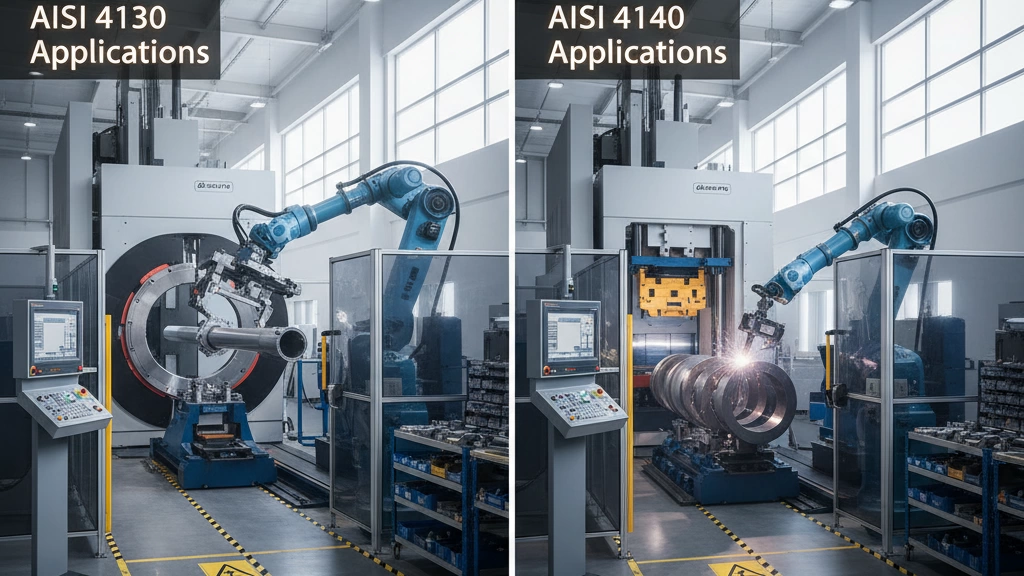 Vergleich der Branchenanwendungen von AISI 4130 vs 4140