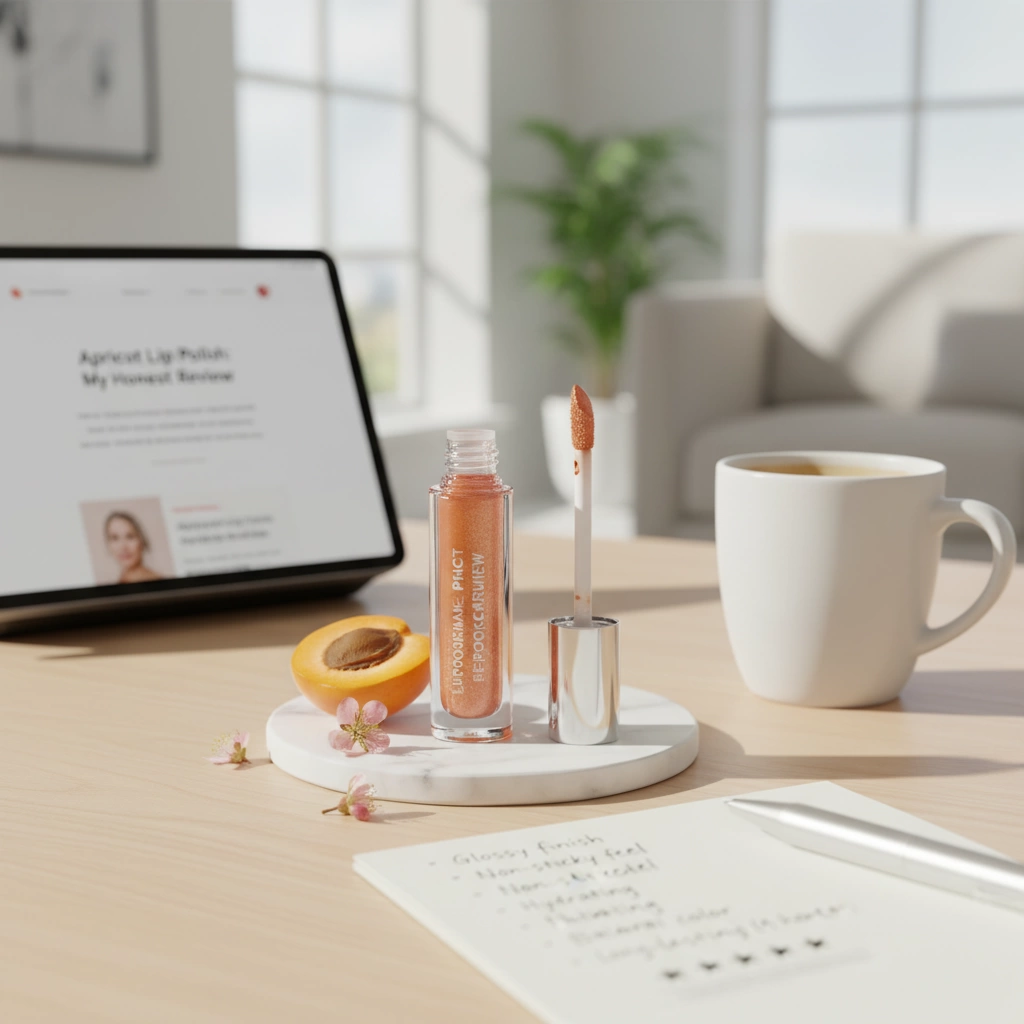 Stila Lip Polish Apricot Hydrating Gloss with Peachy Shine 4 lip polish apricot performance review