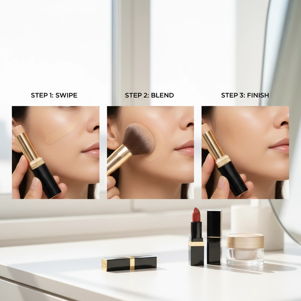 tom ford foundation stick application guide
