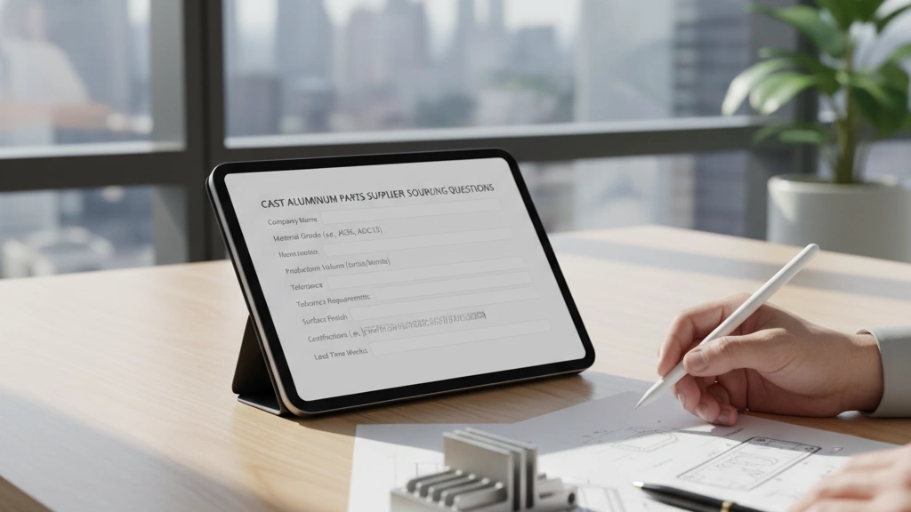 cast aluminum parts supplier sourcing questions