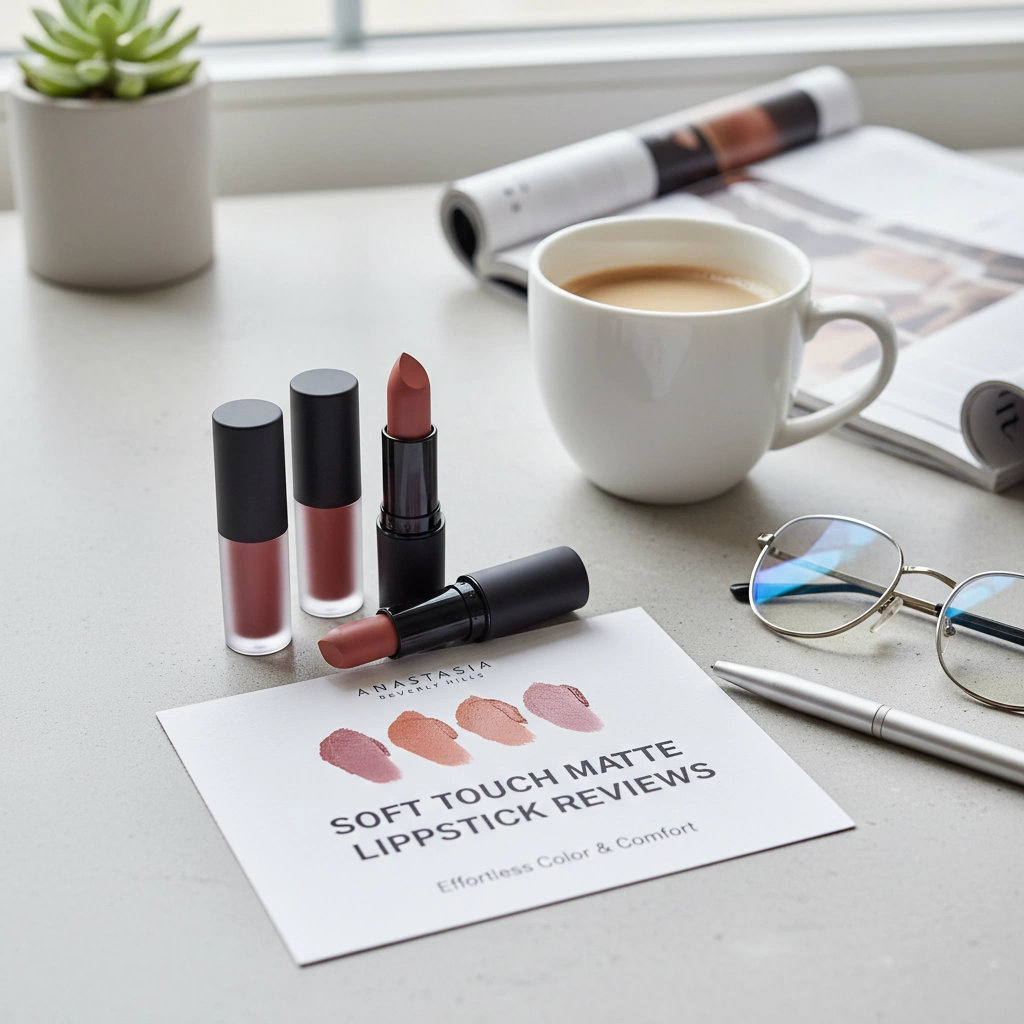 Anastasia Soft Touch Matte Lipstick Review Light Rose Taupe Shade 2 Anastasia Soft Touch Matte Lipstick Reviews