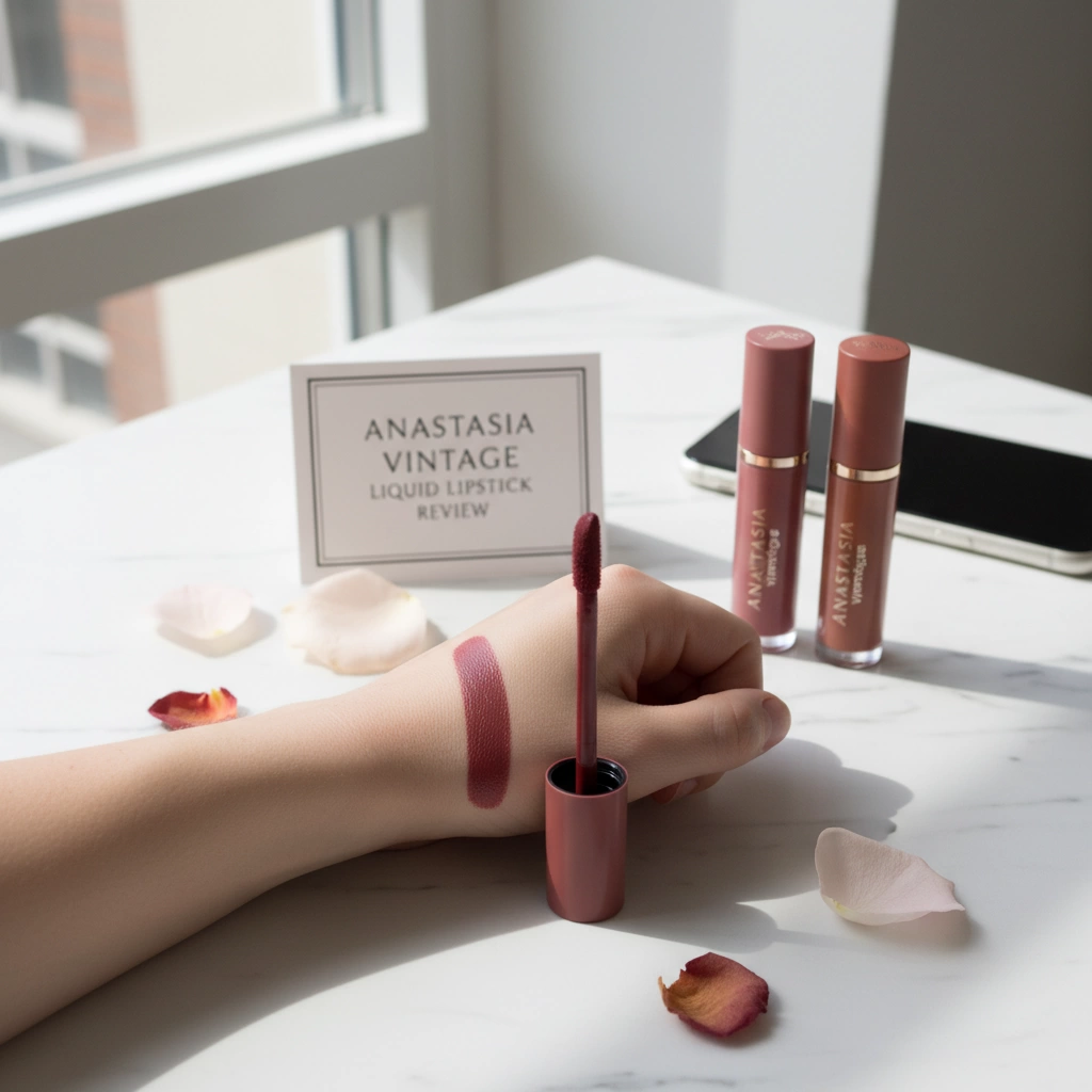 Anastasia Vintage Liquid Lipstick Full-Pigment Matte Purple 2 Anastasia Vintage Liquid Lipstick Review