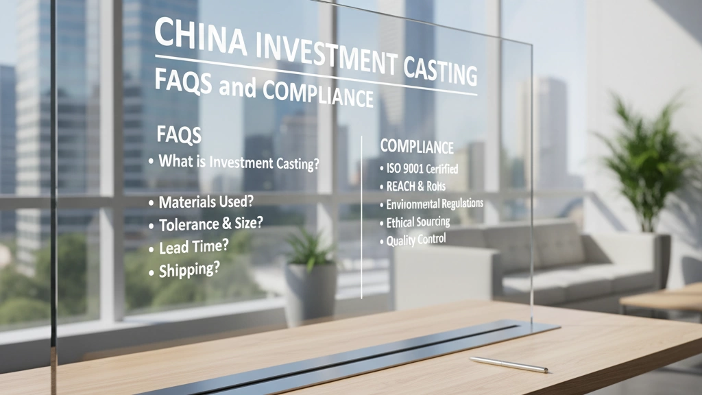 Preguntas frecuentes y cumplimiento de la fundición a la cera perdida en China