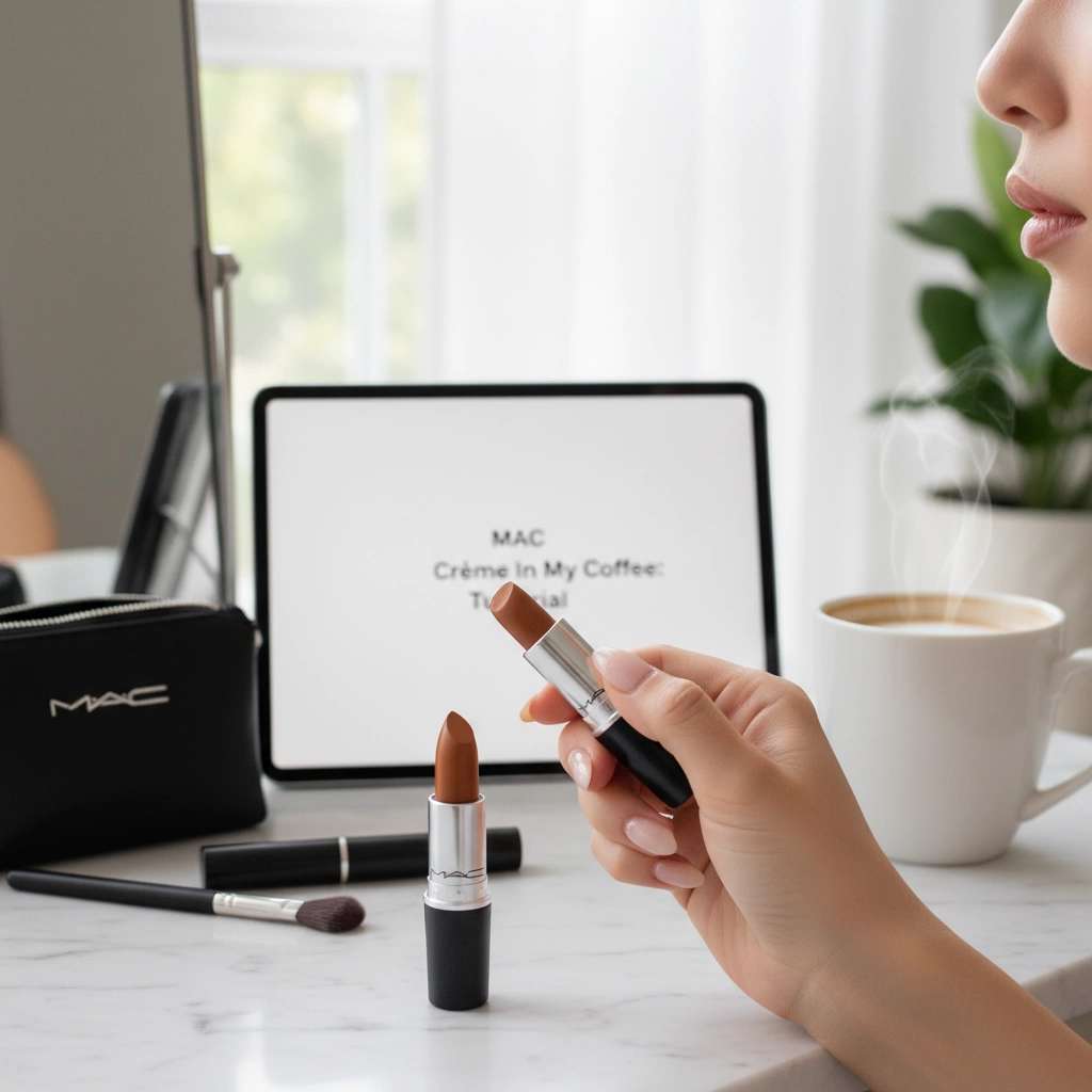 MAC Creme In My Coffee Lipstick Looks Tutorial