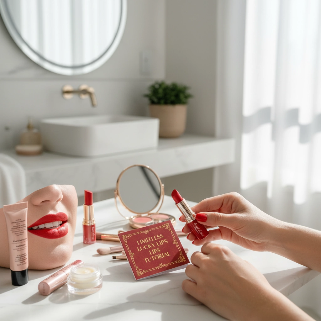 Charlotte Tilbury Red Wishes Limitless Lucky Lips Matte Lipstick Review 3 Red Wishes Limitless Lucky Lips Tutorial