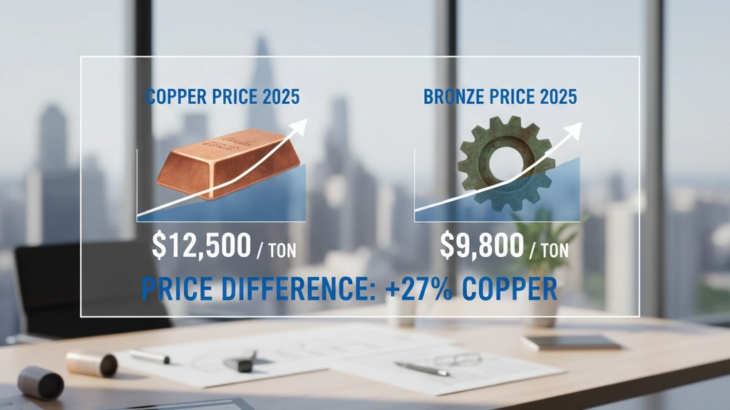 Diferencia de precio entre cobre y bronce en 2025