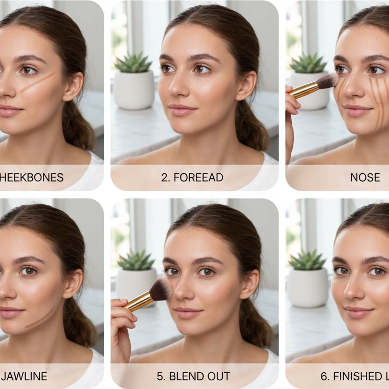 How to Contour Your Face Like a Pro with Charlotte Tilbury 2 how to contour face step-by-step tutorial