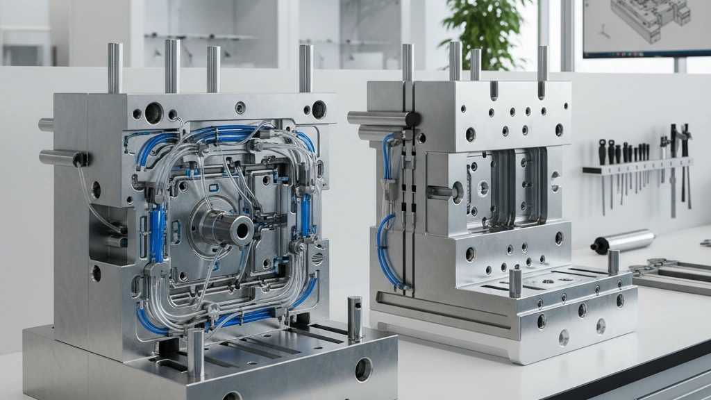 Sistema de enfriamiento, ventilación y alimentación de piezas de molde