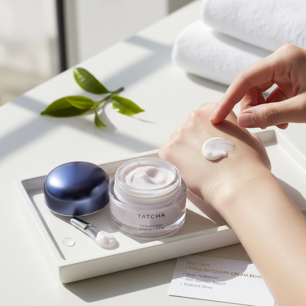 Tatcha Triple Recovery Cream Review Benefits Ingredients and Usage 2 tatcha triple recovery cream benefits and texture