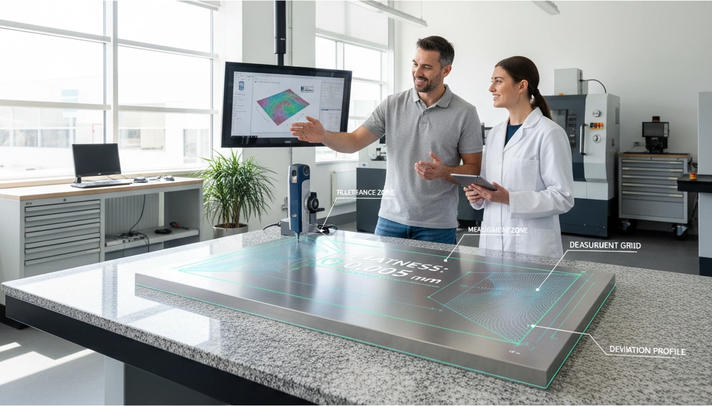 GD&T de planitud en superficies de ingeniería