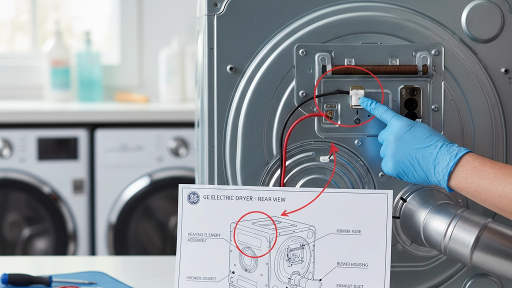 GE electric dryer thermal fuse location diagram