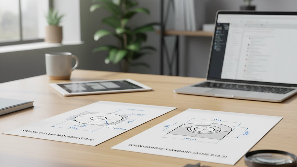 Comparación de normas de superficie de asiento vs avellanado