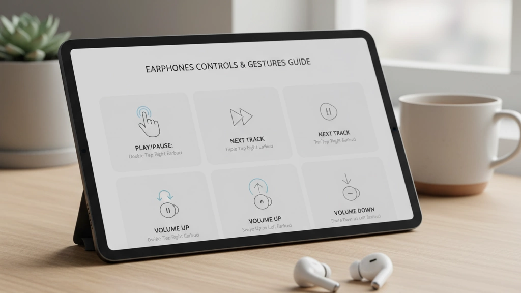 earphones basic controls and gestures guide