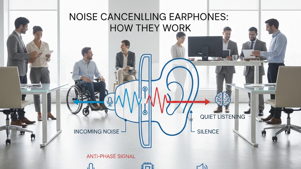 how noise cancelling earphones work diagram