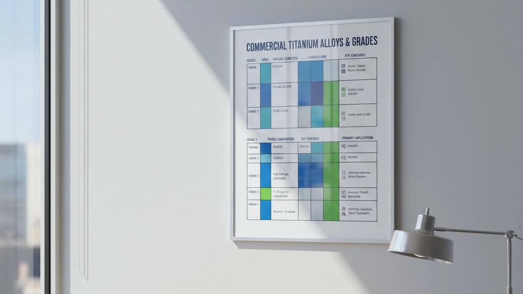 Commercial Titanium Alloys and Grades Chart