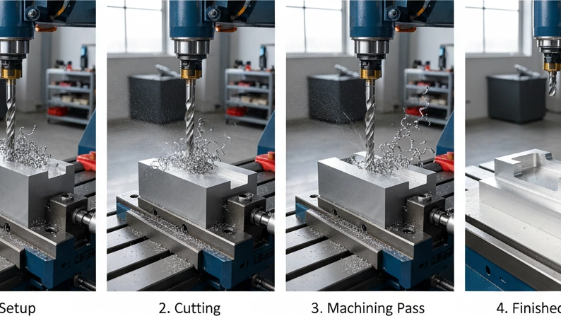 cómo funciona el fresado final paso a paso