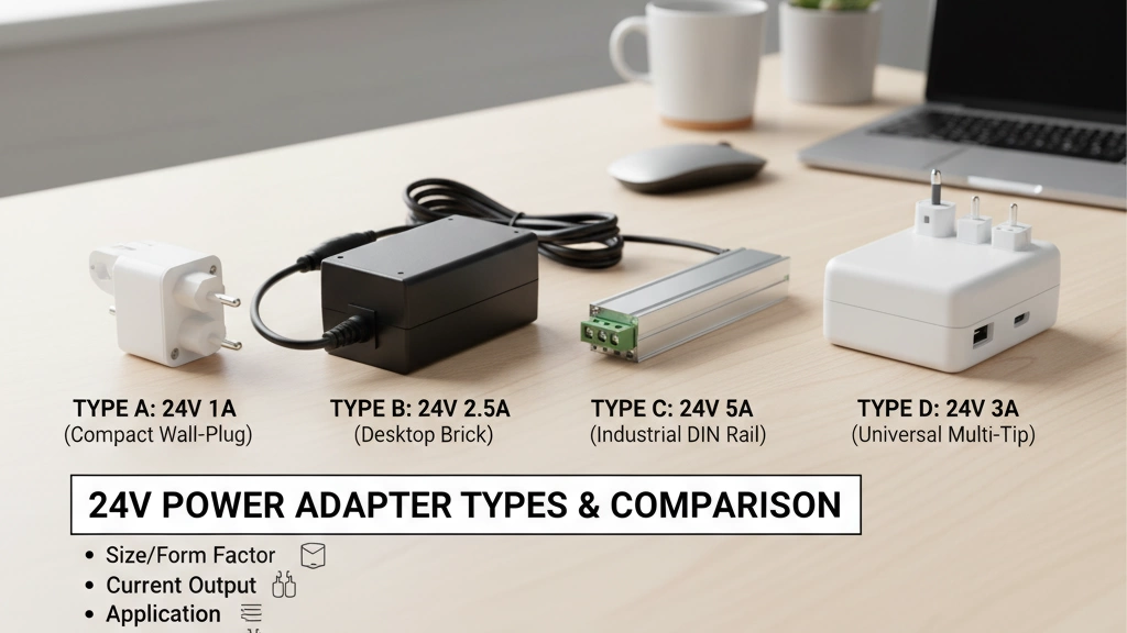 24V Power Adapter Types and Comparison