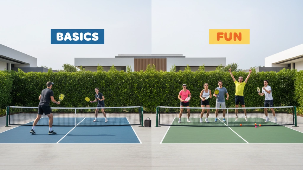 Pickleball Basics Court and Fun Comparison