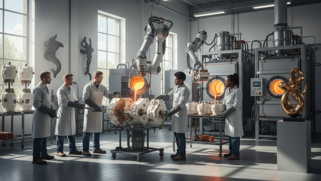 青铜雕塑投资铸造工艺