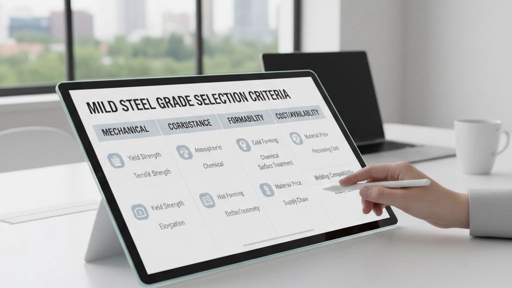 Criterios de selección de grado de acero dulce