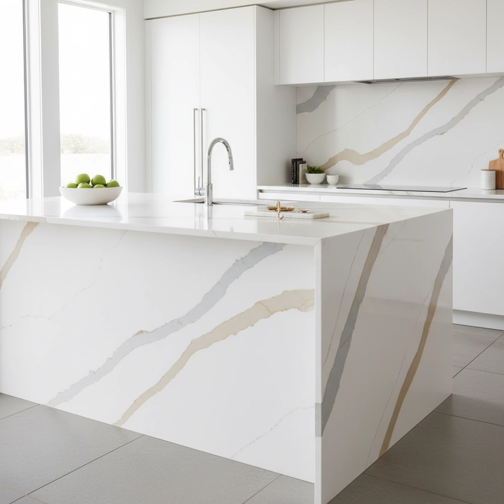 Calacatta Gold Quartz Color Palette