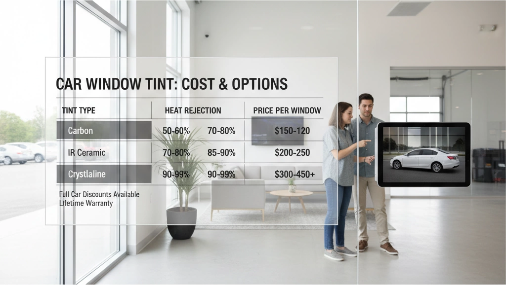 car window tint cost and options