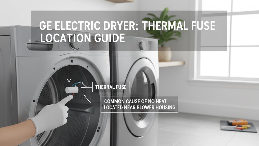 GE electric dryer thermal fuse location guide