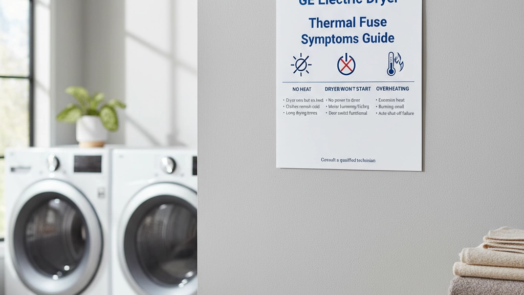 GE electric dryer thermal fuse symptoms guide
