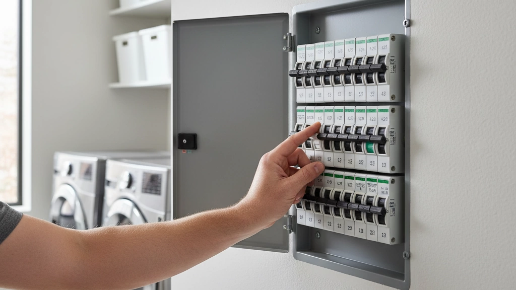 Reset tripped electric fuse breaker safely