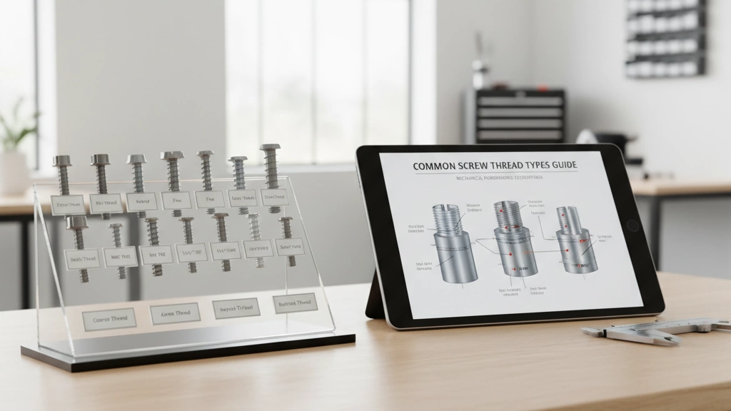 guía de tipos comunes de roscas de tornillos