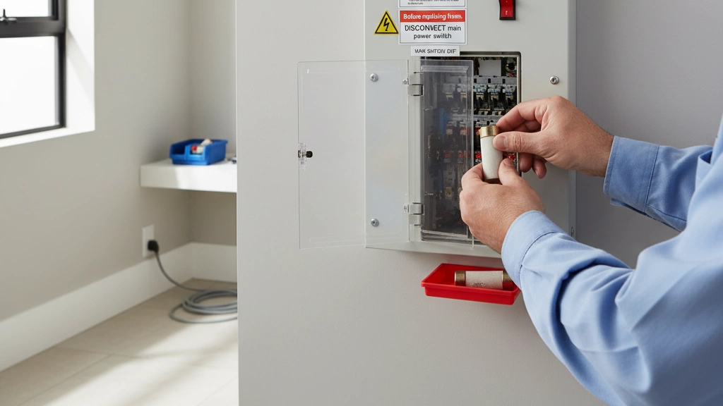 electrical fuse box warning signs and replacement