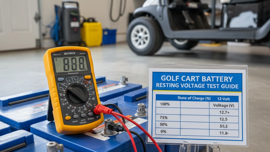 golf cart battery resting voltage test guide