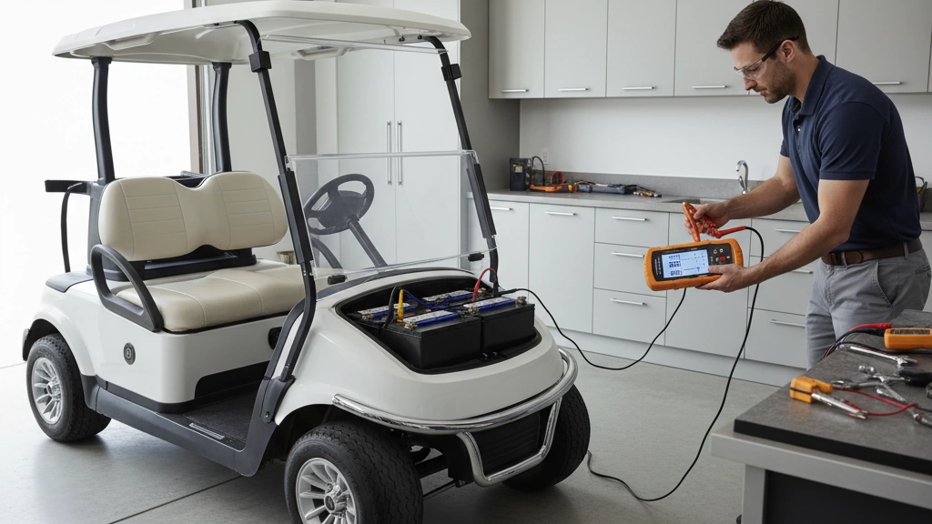 how to test golf cart batteries load test
