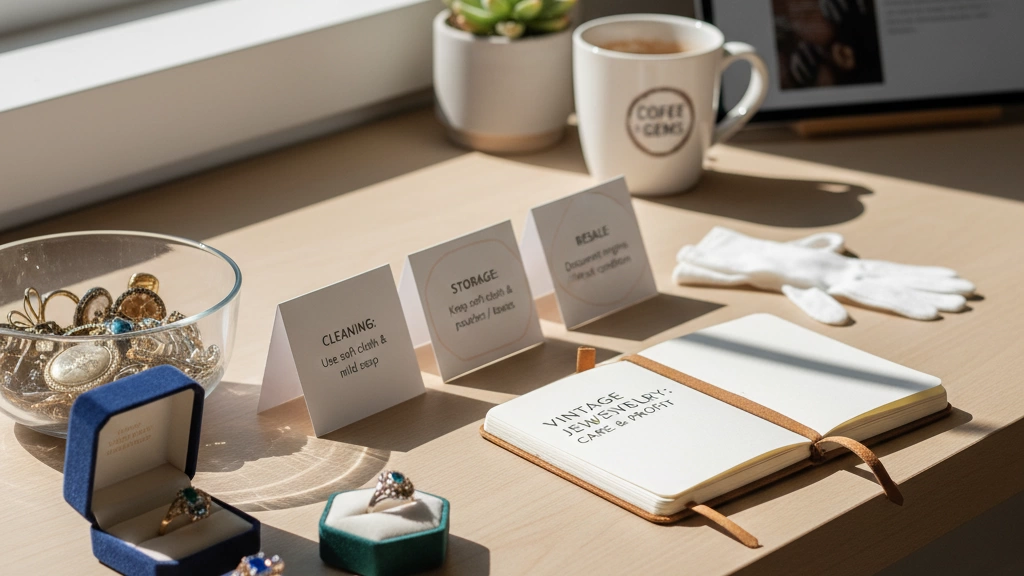 wholesale vintage jewelry care and resale tips